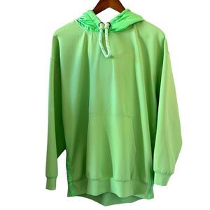 Nike Sportswear City Ready Thermal Pullover Hoodie In Lime Green Size M